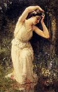 Charles-Amable Lenoir A Nymph In The Forest painting